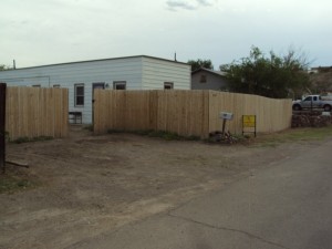 A new fence.